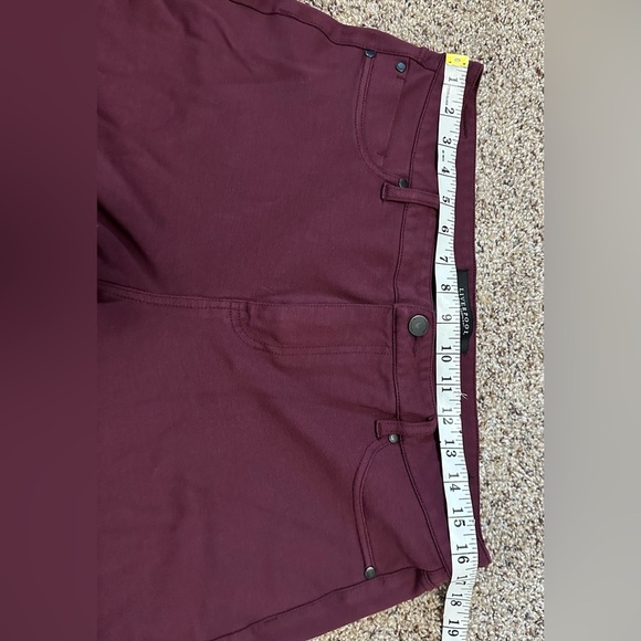 π· Liverpool Jeans Co. Skinny Maroon Jegging Pants - Ankle Length π· - Picture 8 of 13